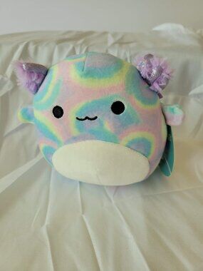 Squishmallows 5" Vivie the Axolotl Plush Sea Life Squad Kellytoy Multicolor NWT